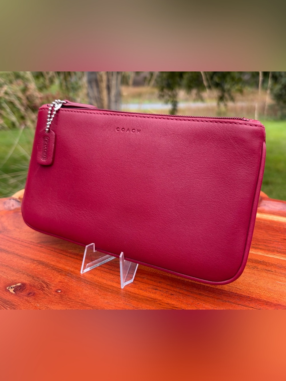 Vintage COACH Skinny Case Red Leather 6990 - Picture 4 of 15